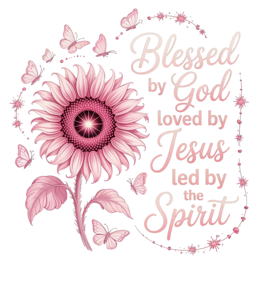 Blessed By God Loved By Jesus Led By The Spirit Tee