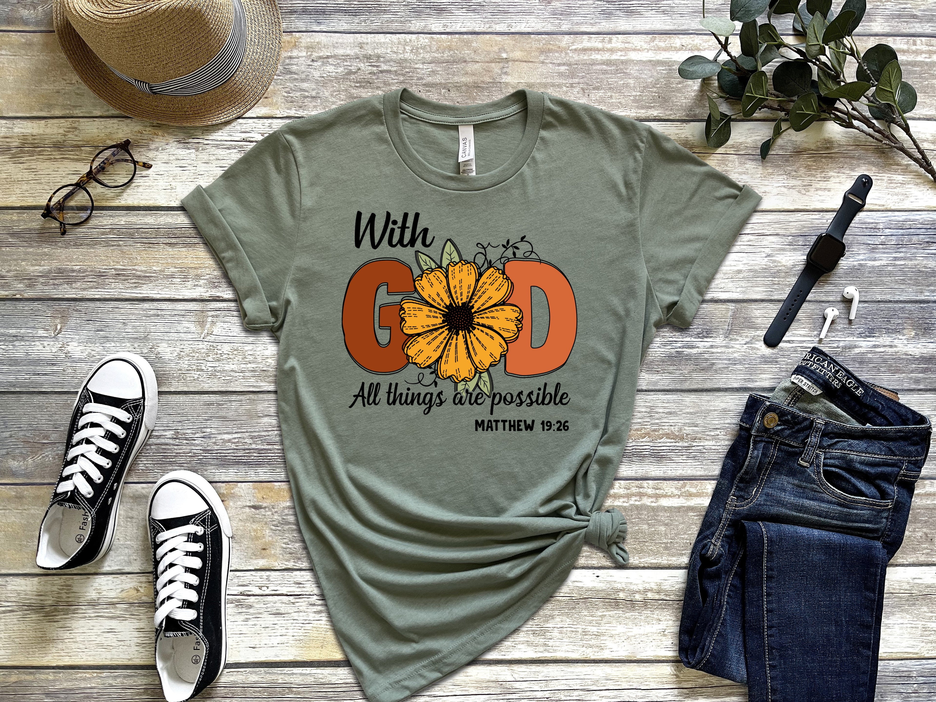 With God All Things Are Possible Tee